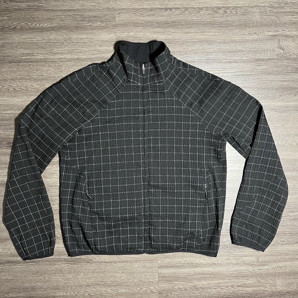 Lululemon Adapted State Textured Jacket Women's S Black Reflective Grid LW3KB6S